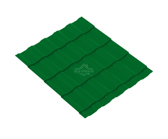 Металлочерепица KRONA 0.5 Полиэстер RAL 6002