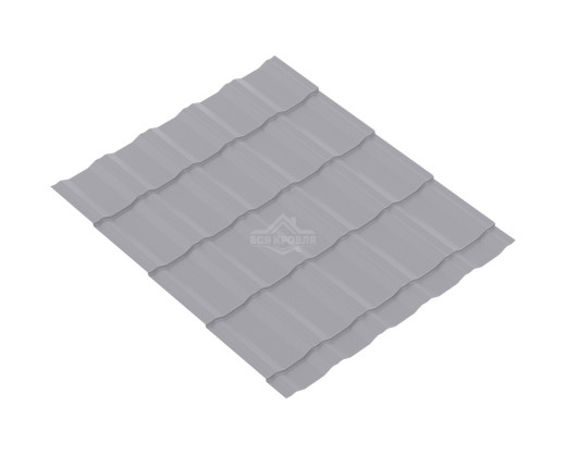 Металлочерепица KRONA 0.5 Полиэстер RAL 7004