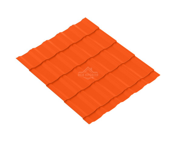 Металлочерепица Супер KRONA 0.5 Полиэстер RAL 2004