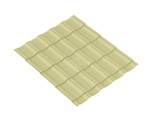 Металлочерепица Супер KRONA 0.5 Полиэстер RAL 1014