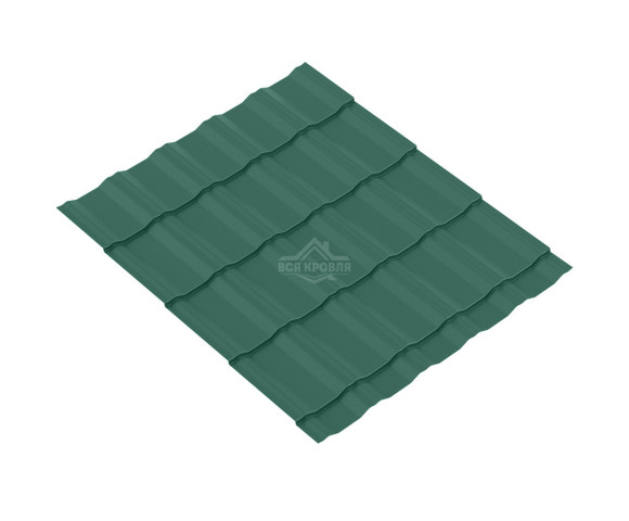 Металлочерепица Супер KRONA 0.5 Pural RAL 6005