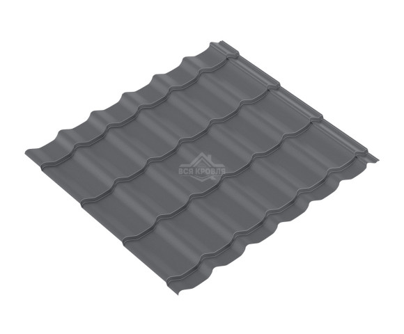 Металлочерепица Супер Monterrey 0.5 MAT двусторонний RAL 7024