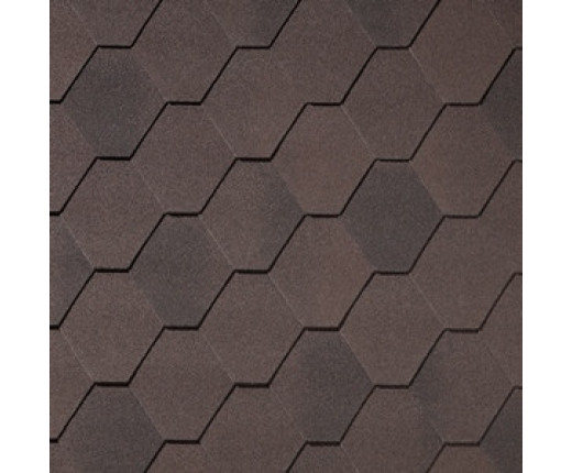 Гибкая черепица Quiet title Rombica Коричневый