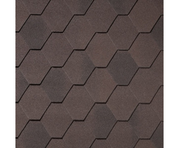 Гибкая черепица Quiet title Rombica Коричневый