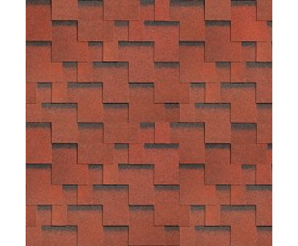 Гибкая черепица Технониколь Shinglas Фокстрот Рябина