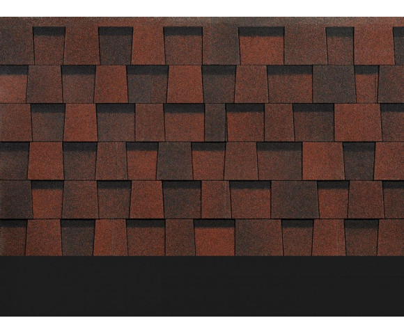 Ламинированная черепица Docke Dragon Standart Красный