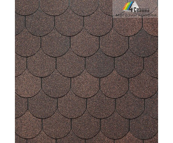 Мягкая кровля Docke Standart Кольчуга Коричневый