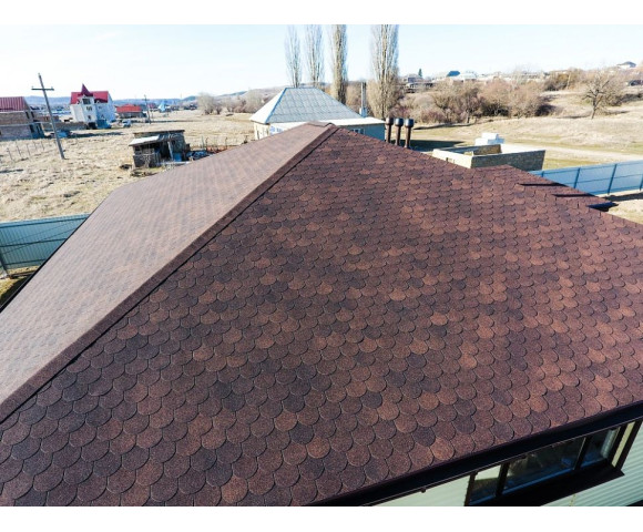 Мягкая кровля Docke Standart Кольчуга Коричневый