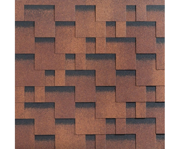 Мягкая кровля Катепал Рокки Терракота