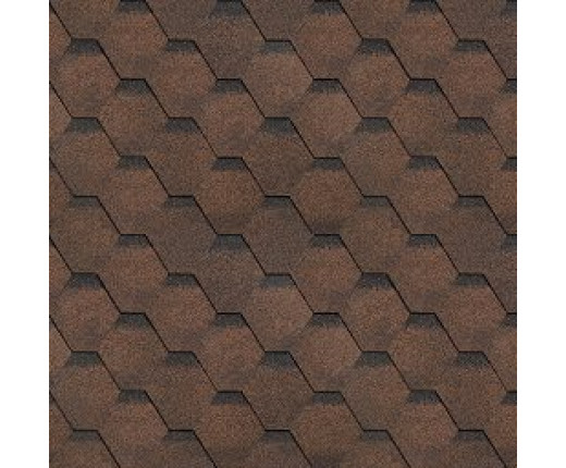 Финская черепица Shinglas Соната Коричневый