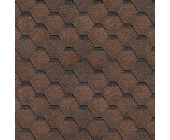 Финская черепица Shinglas Соната Коричневый