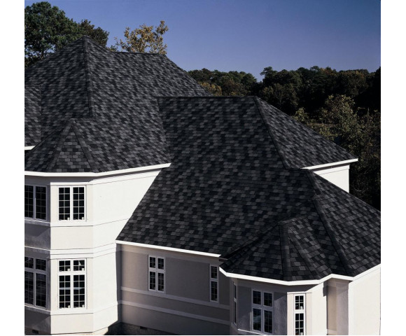 Гибкая черепица Certainteed Highland Slate black granite