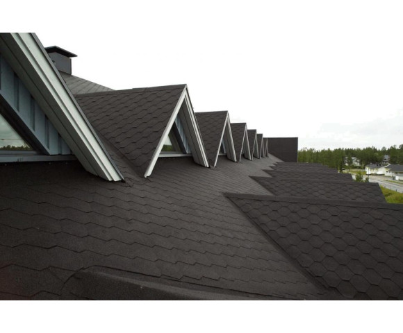 Мягкая кровля Икопал Плано Натур Чёрный