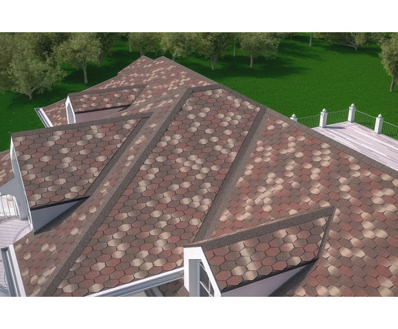 Мягкая кровля Катепал Forte Тибет