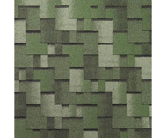 Мягкая кровля Тегола Нордлэнд Альпин Зеленый с отливом