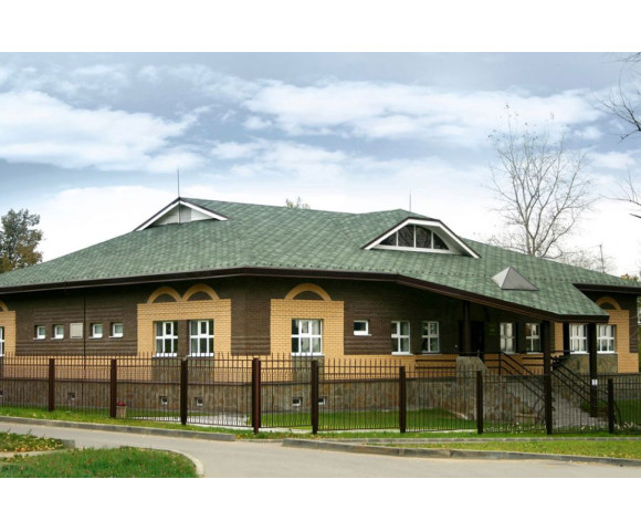 Мягкая кровля Тегола Нордлэнд Альпин Зеленый с отливом