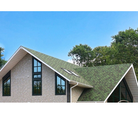 Мягкая кровля Тегола Нордлэнд Альпин Зеленый с отливом