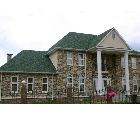 Мягкая кровля Тегола Нордлэнд Альпин Зеленый с отливом