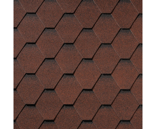 Гибкая черепица Quiet title Shadow Карминно-красный