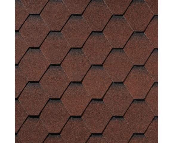 Гибкая черепица Quiet title Shadow Карминно-красный