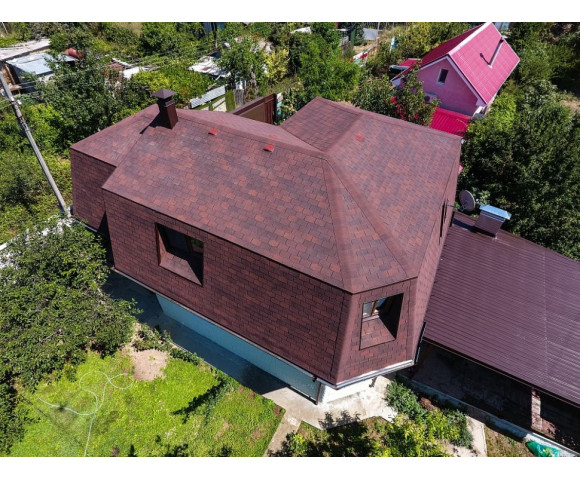 Мягкая кровля Docke Standart Крона Красный