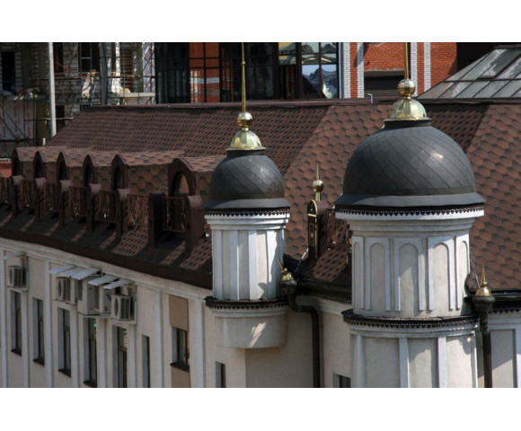 Мягкая кровля Тегола Нордлэнд Нордик Коричневый с отливом