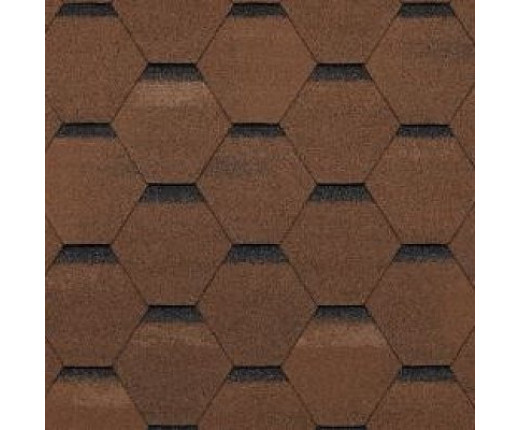 Мягкая кровля Тегола Top Shingle Смальто Коричневый