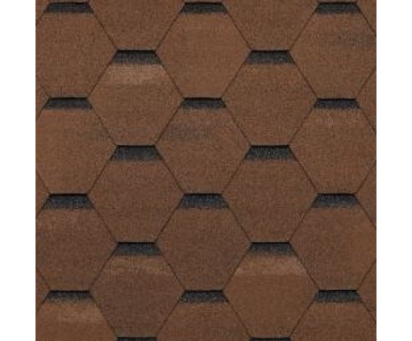 Мягкая кровля Тегола Top Shingle Смальто Коричневый