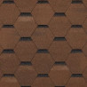 Мягкая кровля Тегола Top Shingle Смальто Коричневый