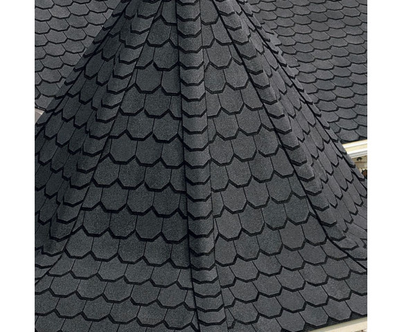 Гибкая черепица Certainteed Carriage House black pearl