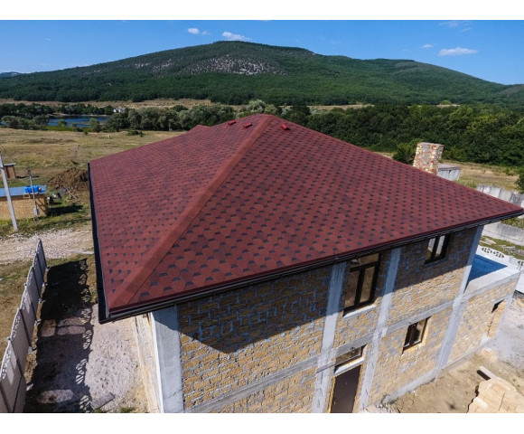 Мягкая кровля Docke Premium Шеффилд Клубника