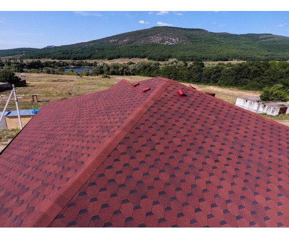 Мягкая кровля Docke Premium Шеффилд Клубника