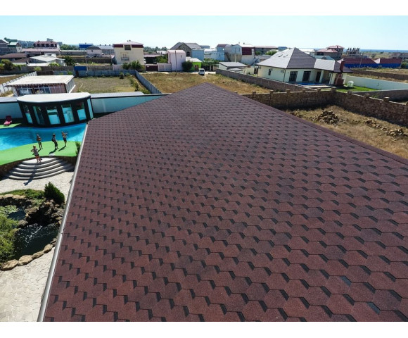 Мягкая кровля Docke Standart Сота Красный