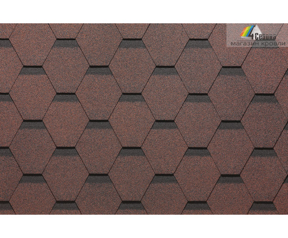 Мягкая кровля Docke Standart Сота Красный