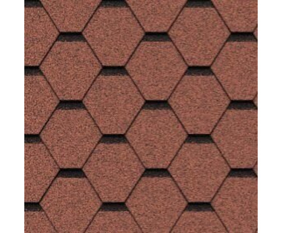 Мягкая кровля Икопал Плано Тема Кирпично-красный