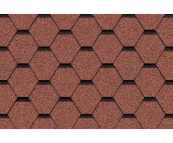 Мягкая кровля Икопал Плано Тема Кирпично-красный