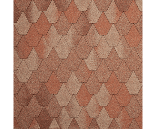 Мягкая кровля Тегола Нордлэнд Лемех Красный Европа