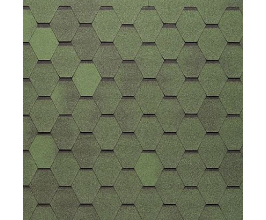 Мягкая кровля Тегола Нордлэнд Нордик Зеленый с отливом