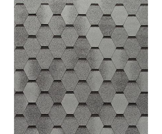 Мягкая кровля Тегола Нордлэнд Нордик Серый с отливом