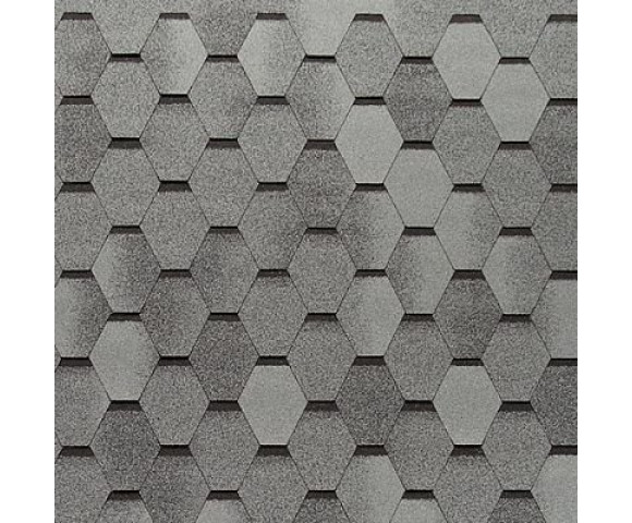 Мягкая кровля Тегола Нордлэнд Нордик Серый с отливом