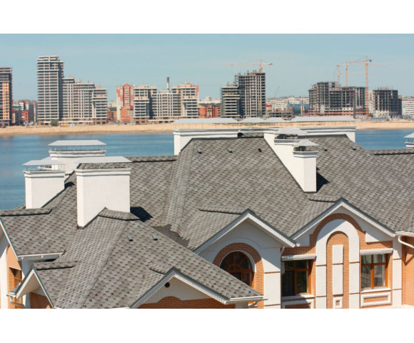 Мягкая кровля Тегола Нордлэнд Нордик Серый с отливом