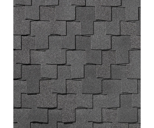 Гибкая черепица Quiet title Bohho Антрацитово серый