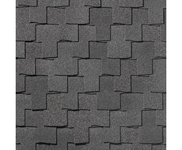 Гибкая черепица Quiet title Bohho Антрацитово серый