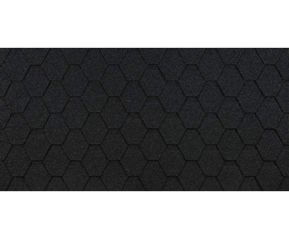 Мягкая кровля Docke Eurasia Шестигранник Черный