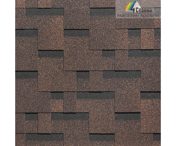 Мягкая кровля Docke Standart Тетрис Коричневый