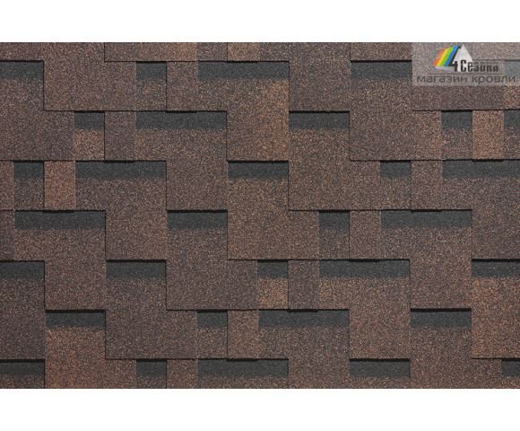 Мягкая кровля Docke Standart Тетрис Коричневый
