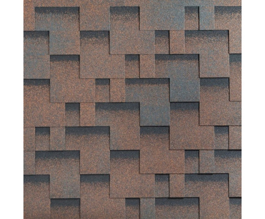 Мягкая кровля Катепал Рокки Медный отлив