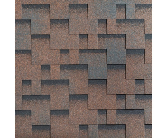 Мягкая кровля Катепал Рокки Медный отлив