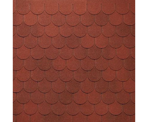 Мягкая кровля Тегола Нордлэнд Антик Красный с отливом