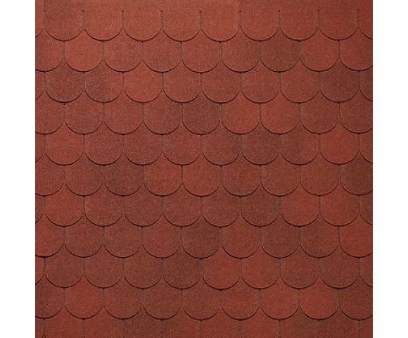 Мягкая кровля Тегола Нордлэнд Антик Красный с отливом